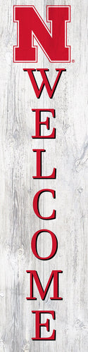 Nebraska Cornhuskers Door Leaner Welcome Sign - 6