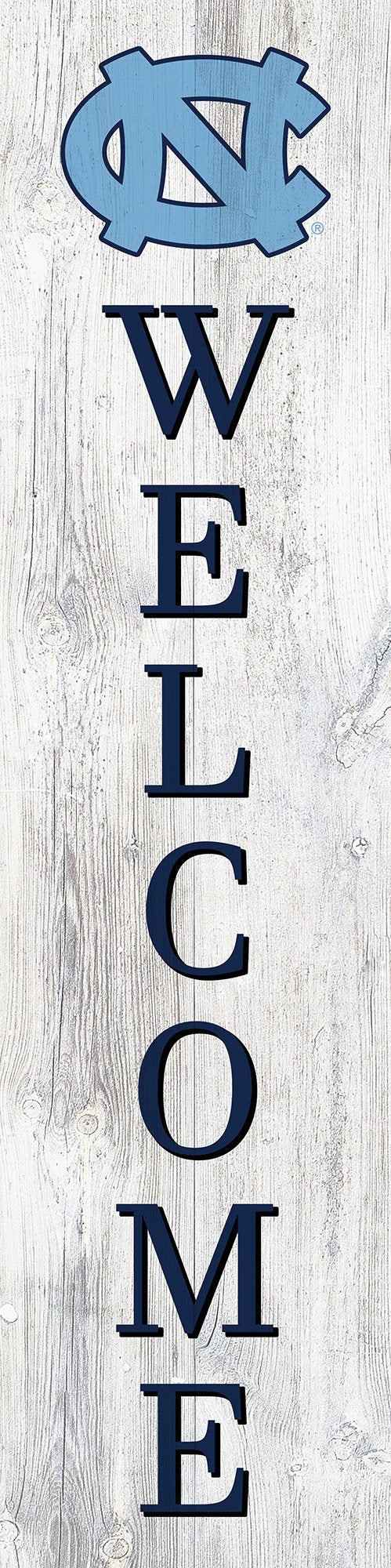 North Carolina Tar Heels Door Leaner Welcome Sign - 6