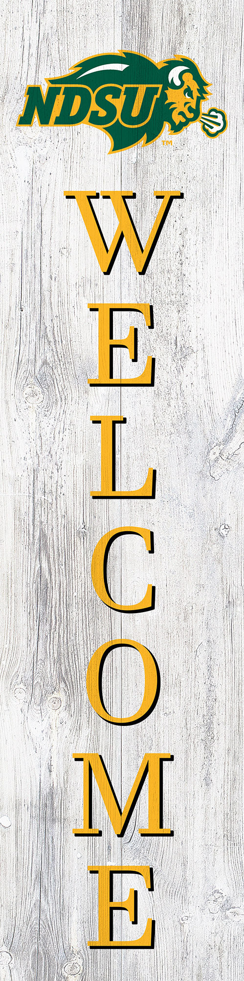NDSU Bison Door Leaner Welcome Sign - 12