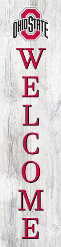 Ohio State Buckeyes Door Leaner Welcome Sign - 12