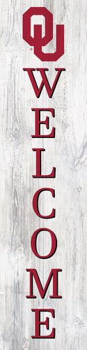 Oklahoma Sooners Door Leaner Welcome Sign - 12