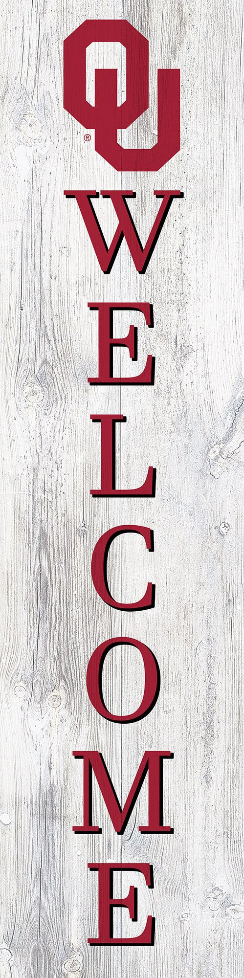 Oklahoma Sooners Door Leaner Welcome Sign - 6