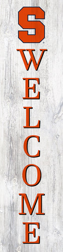 Syracuse Orange Door Leaner Welcome Sign - 12