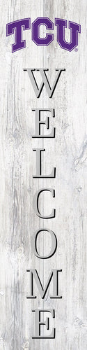 TCU Horned Frogs Door Leaner Welcome Sign - 6