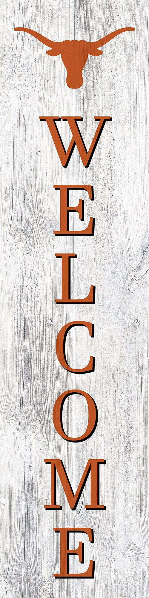 Texas Longhorns Door Leaner Welcome Sign - 6
