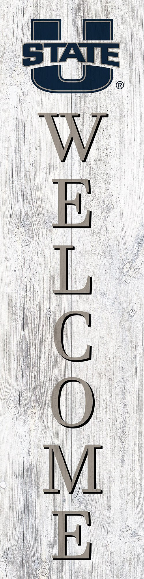 Utah State Aggies Door Leaner Welcome Sign - 6