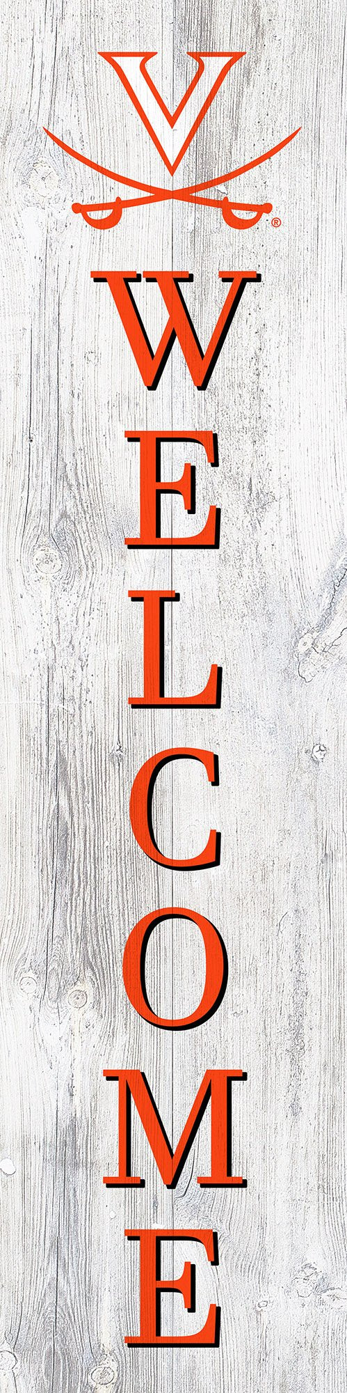 Virginia Cavaliers Door Leaner Welcome Sign - 6
