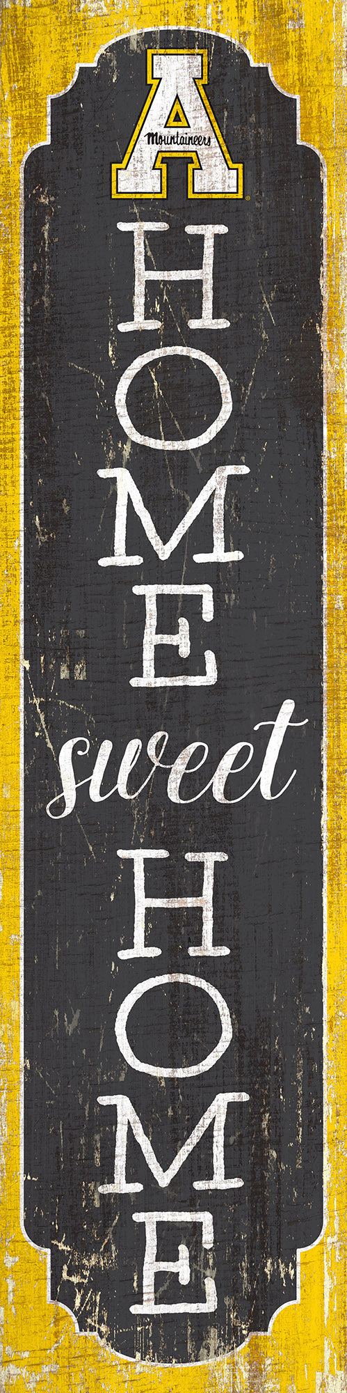 Appalachian State Mountaineers Home Sweet Home Door Leaner Sign - 12