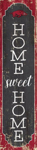 Arkansas Razorbacks Home Sweet Home Door Leaner Sign - 12
