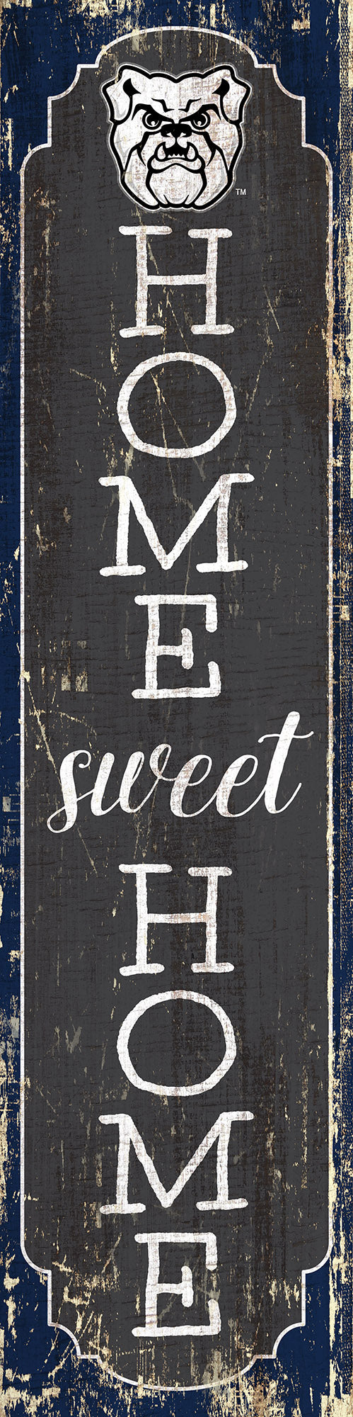 Butler Bulldogs Home Sweet Home Door Leaner Sign - 12