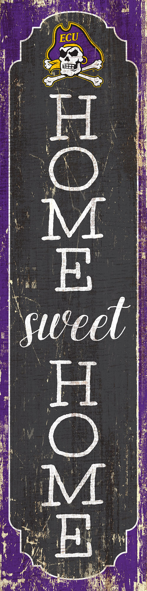 ECU Pirates Home Sweet Home Door Leaner Sign - 12