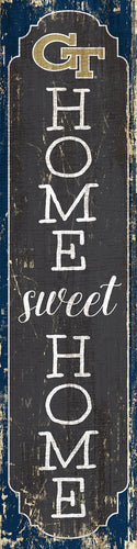 Georgia Tech Yellow Jackets Home Sweet Home Door Leaner Sign - 12