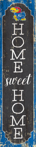 Kansas Jayhawks Home Sweet Home Door Leaner Sign - 12