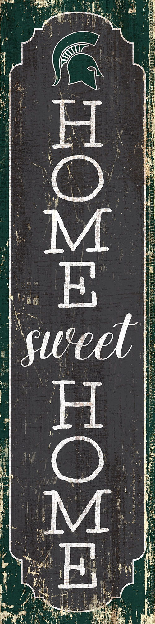 Michigan State Spartans Home Sweet Home Door Leaner Sign - 12