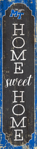 Middle Tennessee State Blue Raiders Home Sweet Home Door Leaner Sign - 12