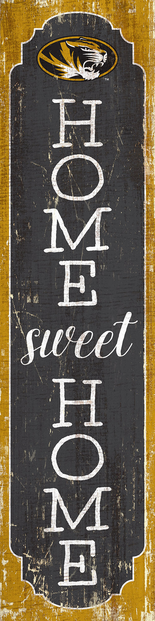 Missouri Tigers Home Sweet Home Door Leaner Sign - 12