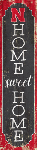Nebraska Cornhuskers Home Sweet Home Door Leaner Sign - 12