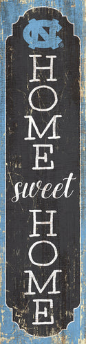North Carolina Tar Heels Home Sweet Home Door Leaner Sign - 12