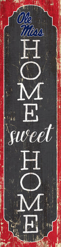 Ole Miss Rebels Home Sweet Home Door Leaner Sign - 12