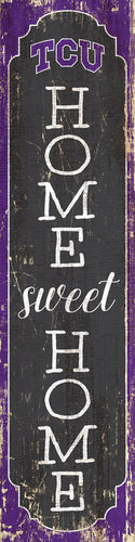 TCU Horned Frogs Home Sweet Home Door Leaner Sign - 12