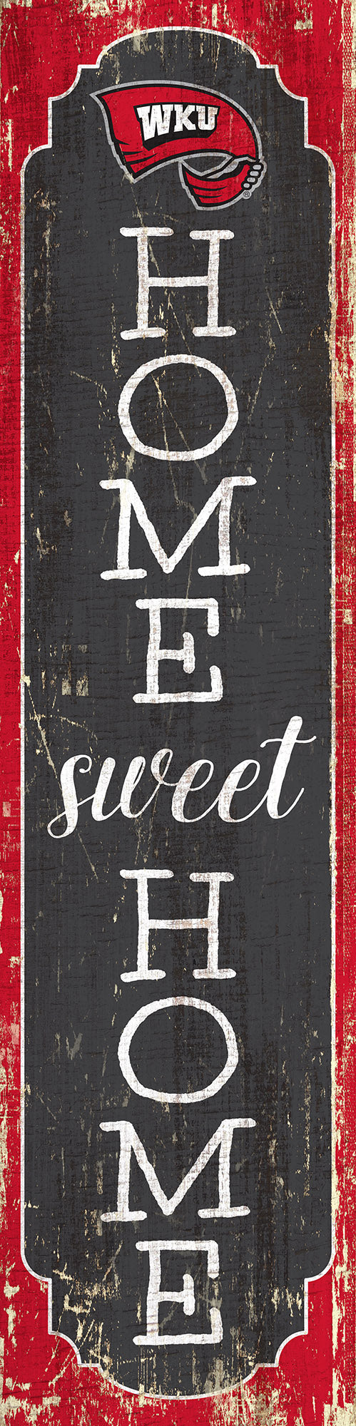 Western Kentucky Hilltoppers Home Sweet Home Door Leaner Sign - 12