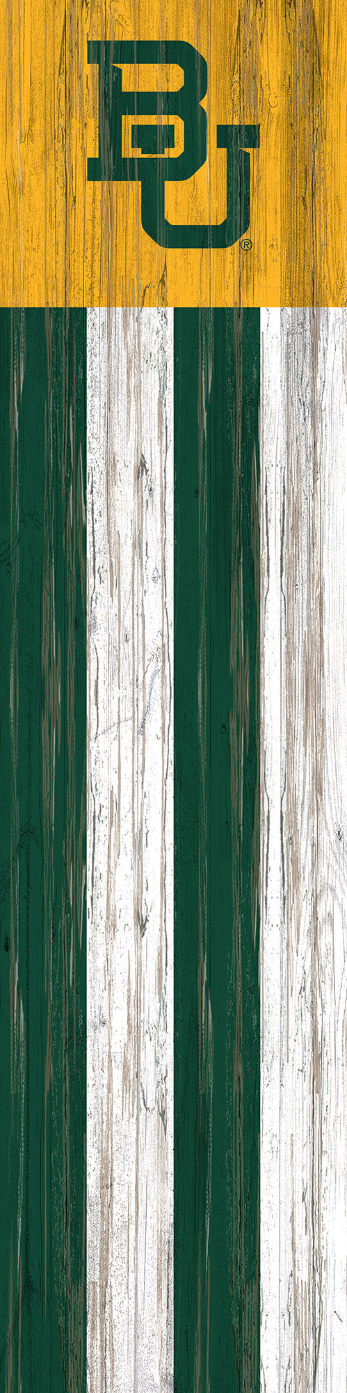 Baylor Bears Flag Door Leaner Sign - 12