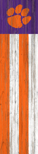 Clemson Tigers Flag Door Leaner Sign - 12