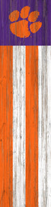 Clemson Tigers Flag Door Leaner Sign - 12"x48"