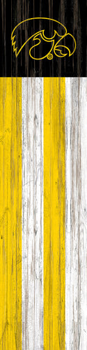 Iowa Hawkeyes Flag Door Leaner Sign - 12