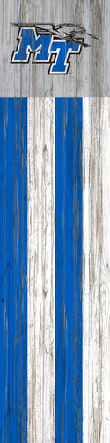 Middle Tennessee State Blue Raiders Flag Door Leaner Sign - 12