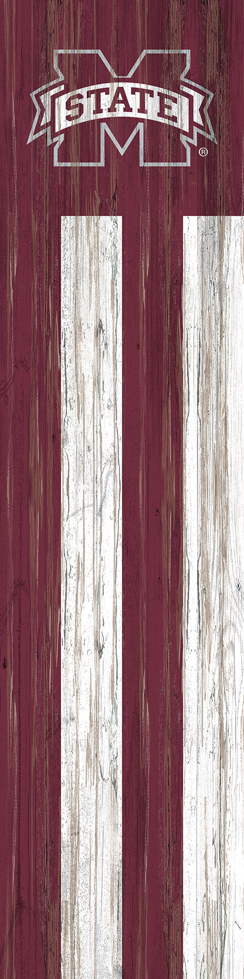 Mississippi State Bulldogs Flag Door Leaner Sign - 12