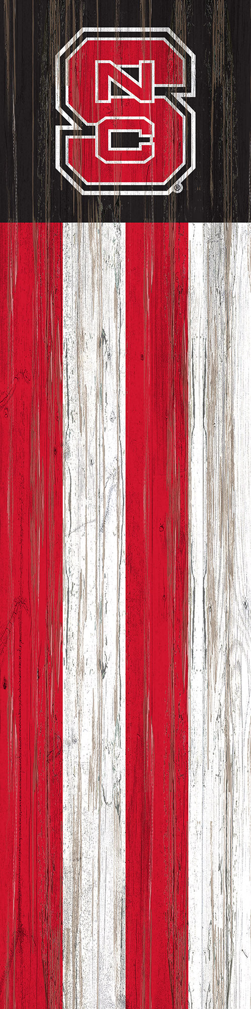 NC State Wolfpack Flag Door Leaner Sign - 12