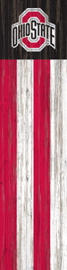 Ohio State Buckeyes Flag Door Leaner Sign - 12"x48"