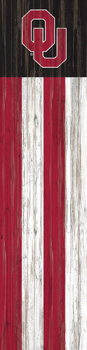Oklahoma Sooners Flag Door Leaner Sign - 12