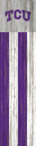 TCU Horned Frogs Flag Door Leaner Sign - 12