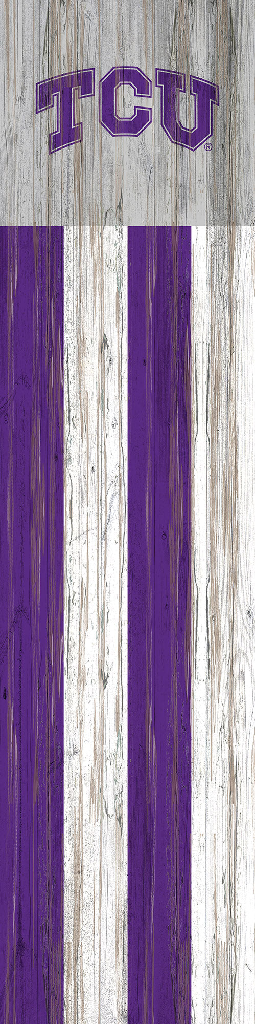 TCU Horned Frogs Flag Door Leaner Sign - 12