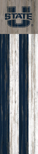 Utah State Aggies Flag Door Leaner Sign - 12