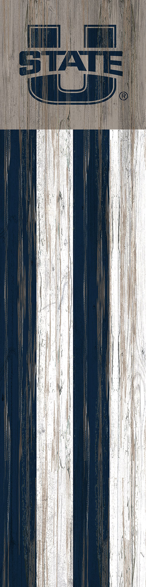 Utah State Aggies Flag Door Leaner Sign - 12