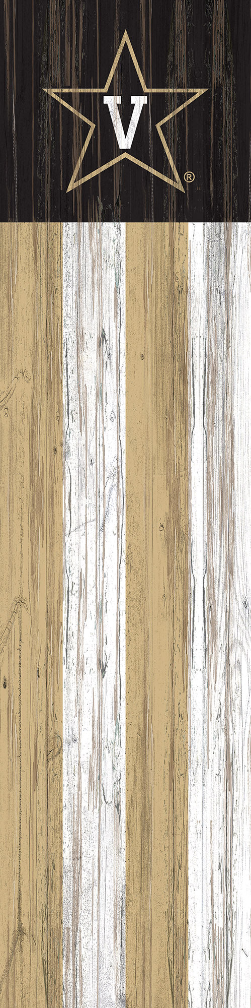 Vanderbilt Comodores Flag Door Leaner Sign - 12