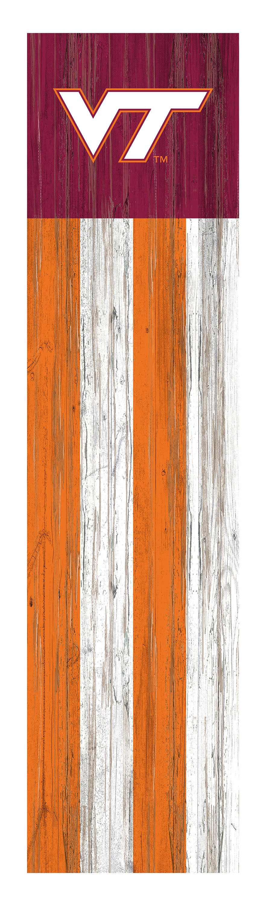 Virginia Tech Hokies Flag Door Leaner Sign - 12