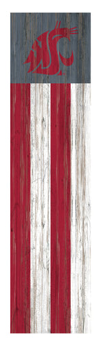 Washington State Cougars Flag Door Leaner Sign - 12