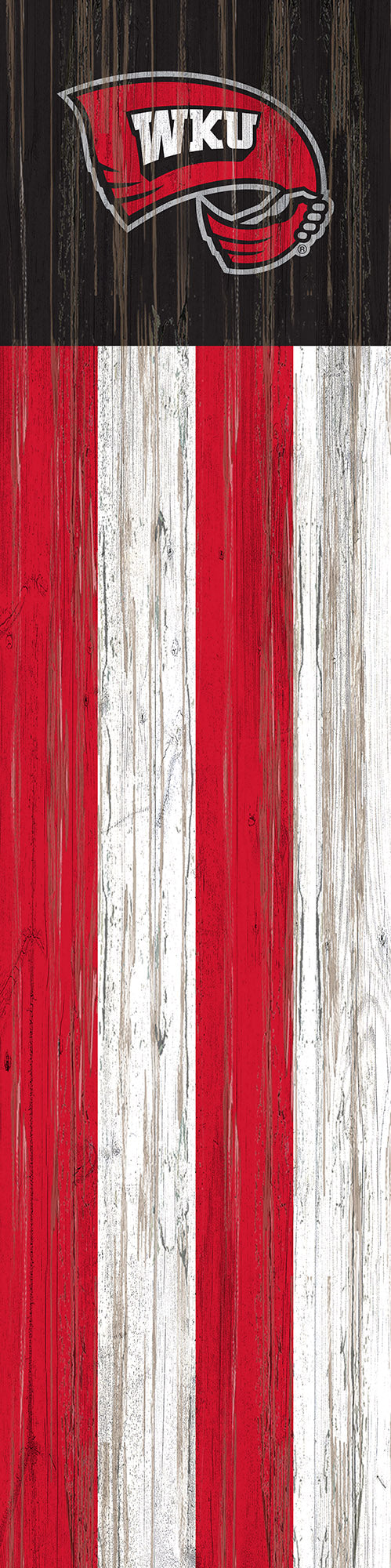 Western Kentucky Hilltoppers Flag Door Leaner Sign - 12