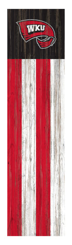 Western Kentucky Hilltoppers Flag Door Leaner Sign - 12