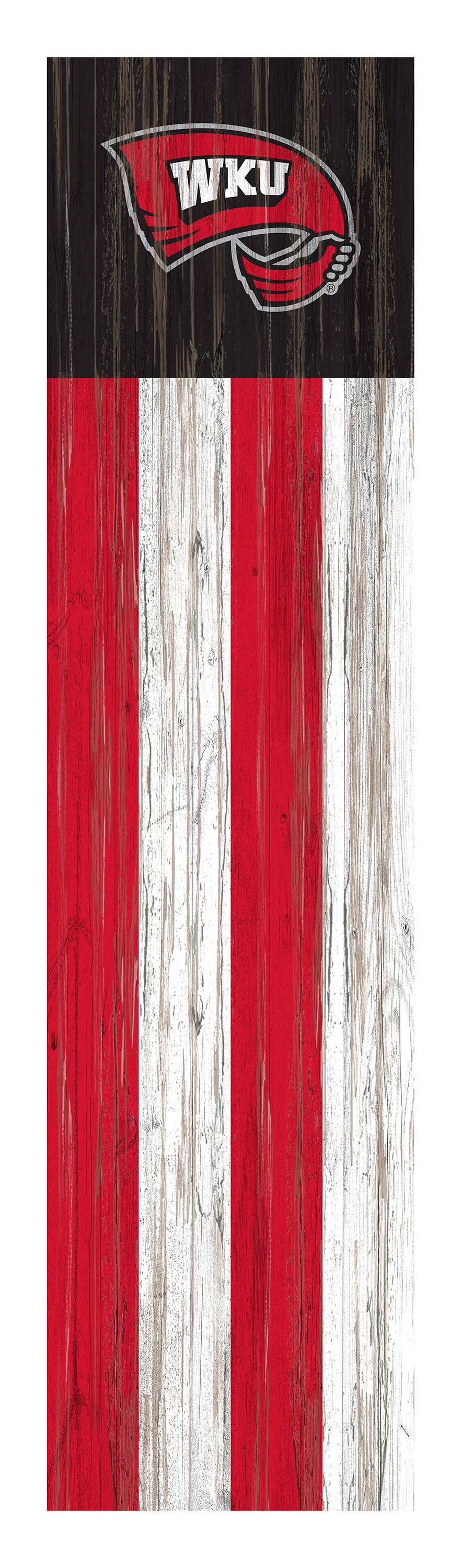 Western Kentucky Hilltoppers Flag Door Leaner Sign - 12