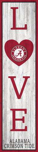 Alabama Crimson Tide LOVE Door Leaner Sign - 12