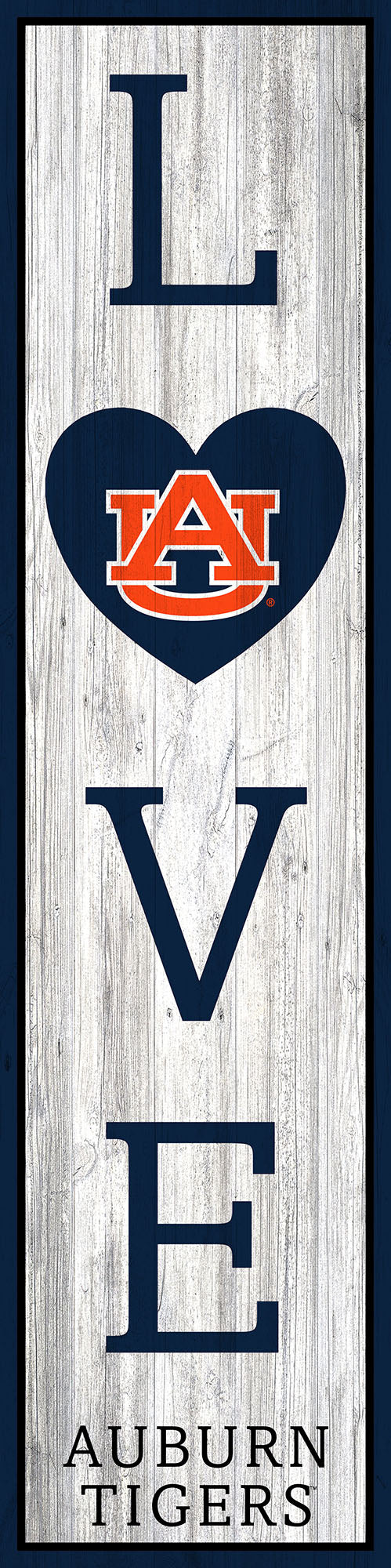 Auburn Tigers LOVE Door Leaner Sign - 12