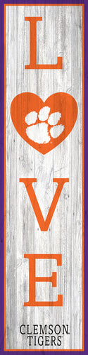 Clemson Tigers LOVE Door Leaner Sign - 12
