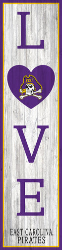 ECU Pirates LOVE Door Leaner Sign - 12