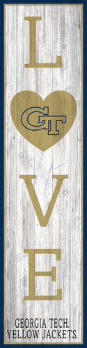 Georgia Tech Yellow Jackets LOVE Door Leaner Sign - 12
