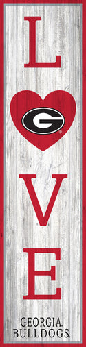 Georgia Bulldogs LOVE Door Leaner Sign - 12